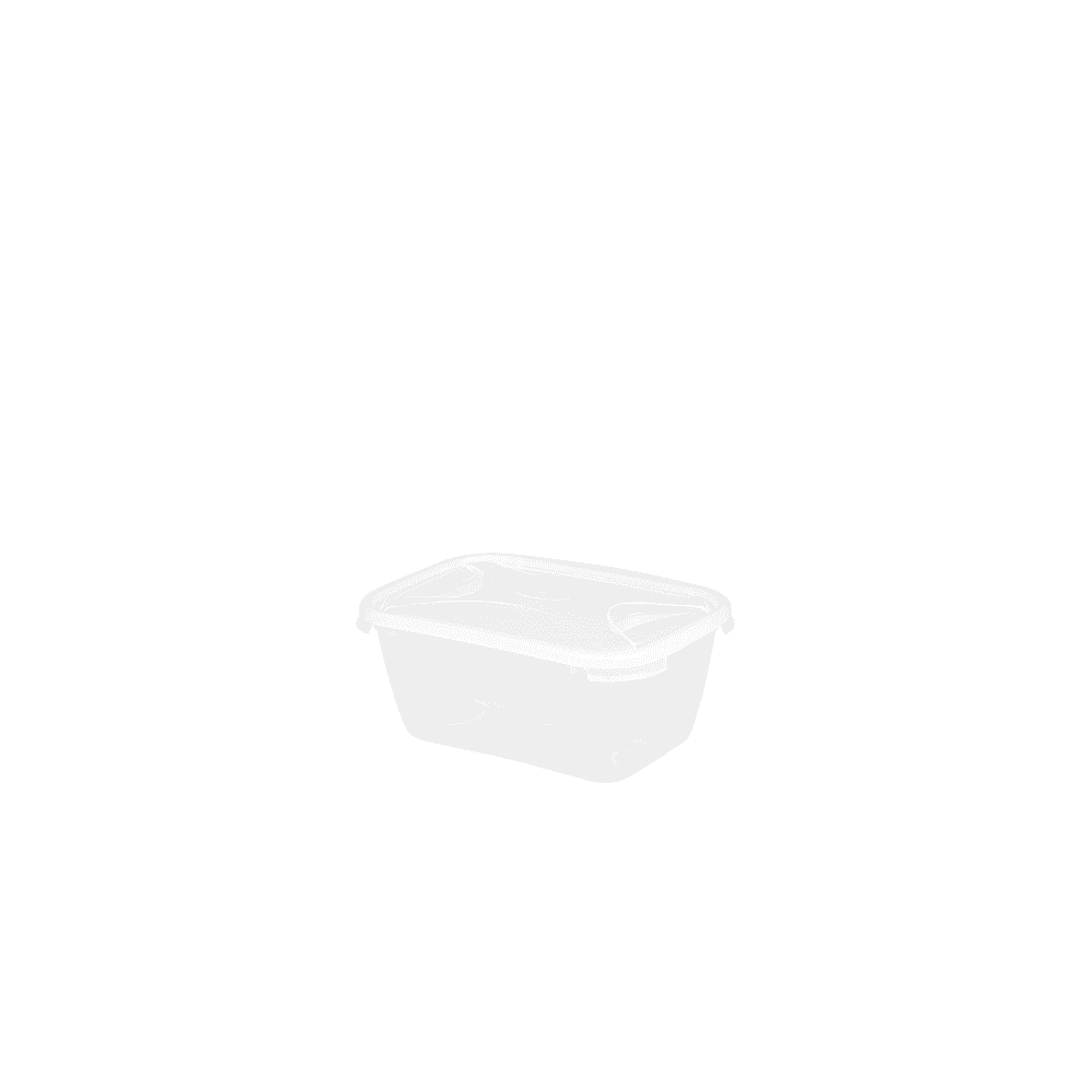 Wham Storage 2 Litre Rectangular Food Box (16267) Colour: Clear Lid