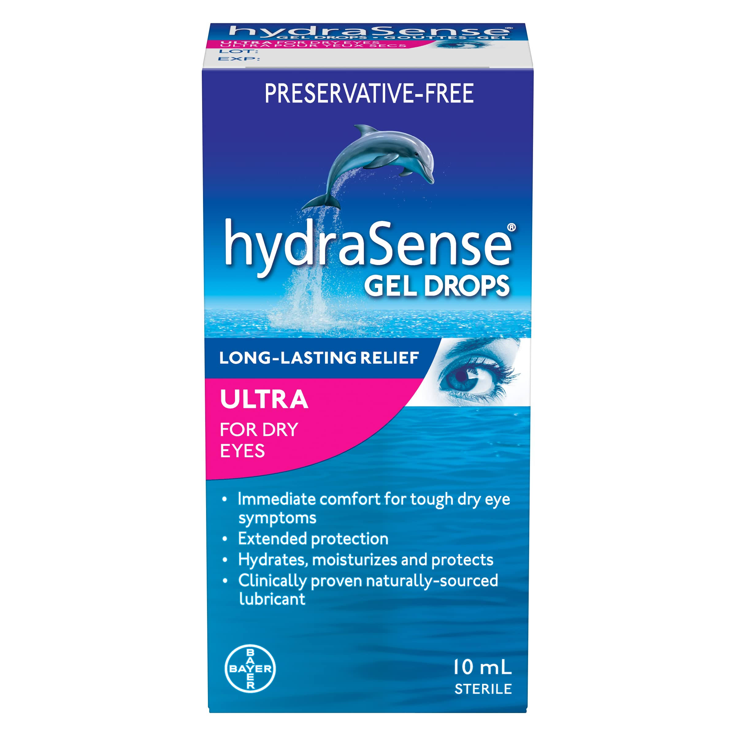 HydraSense Gel Drops Ultra for Dry Eyes, 10 ml