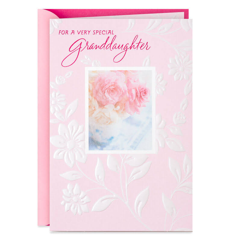 Hallmark Birthday Card, Granddaughters Are Like Roses Birthday Card