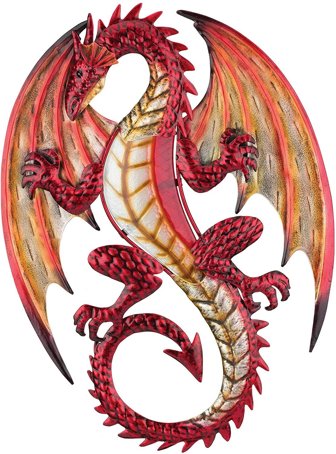 Regal Art & Gift Red & Yellow Dragon Wall Art One-Size
