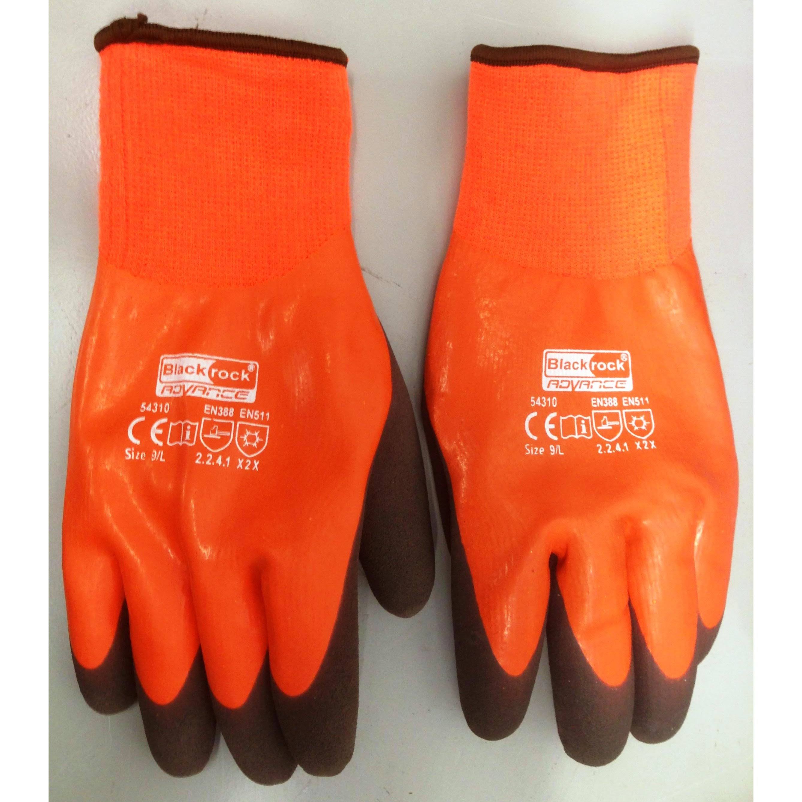 54310 2x Blackrock WATERTITE Waterproof Thermal Warm Latex Safety Work Gloves 