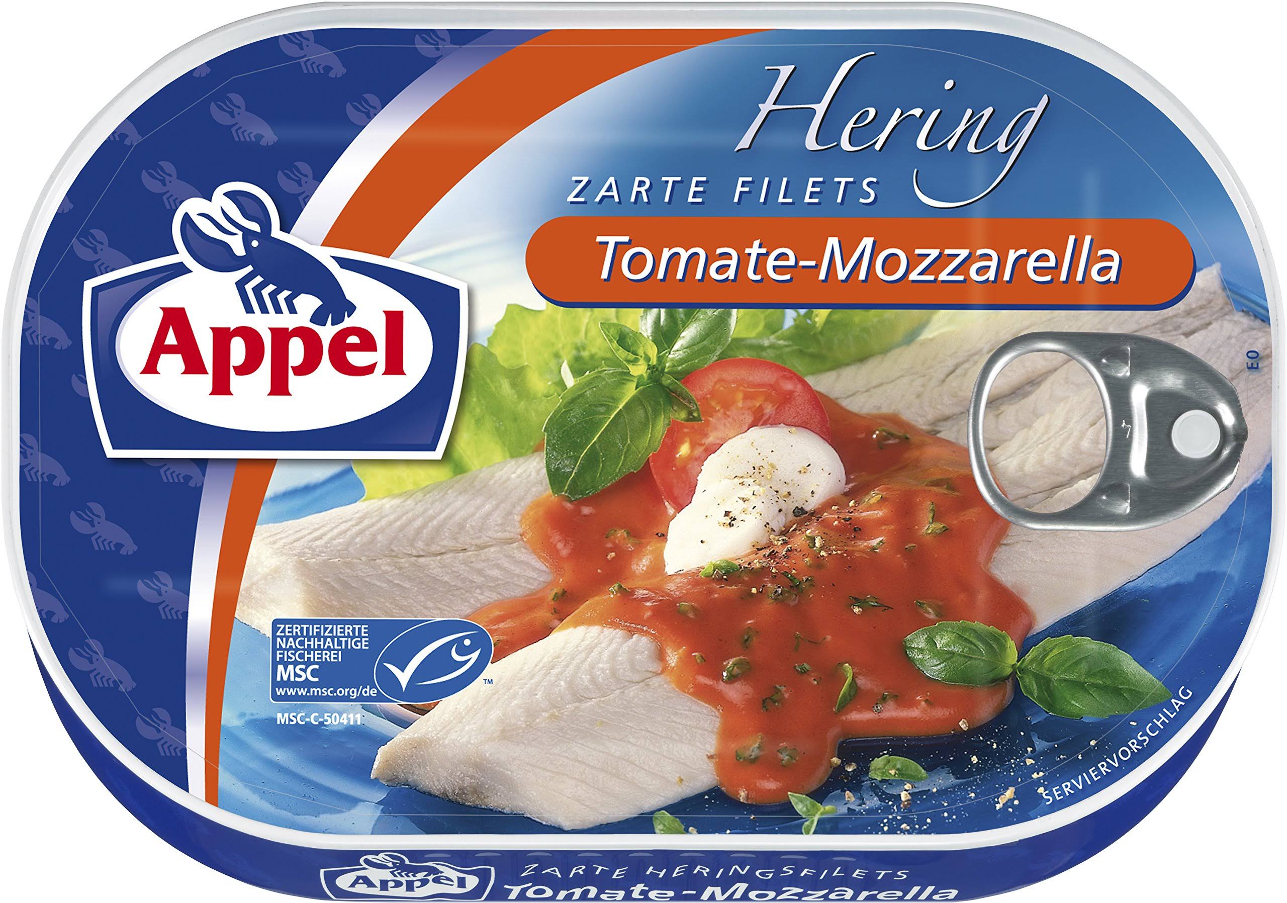 Appel Herring Fillet - in Tomato and Mozzarella Sauce, 200g