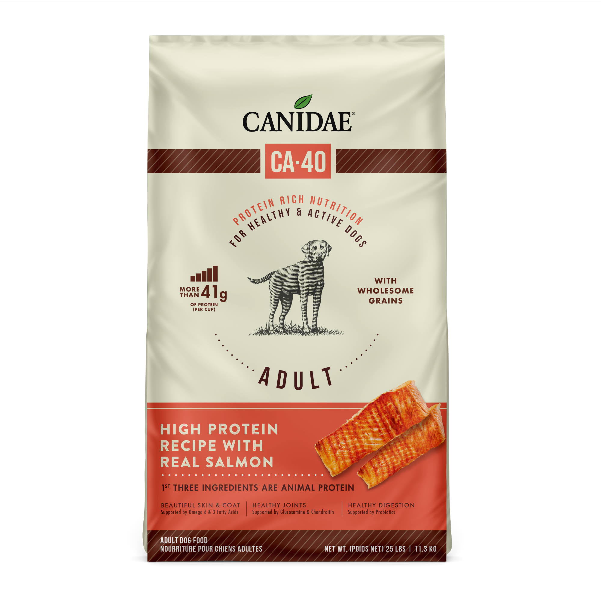 Canidae CA-40 High Protein with Real Salmon Recipe Dry Dog Food - 7lbs