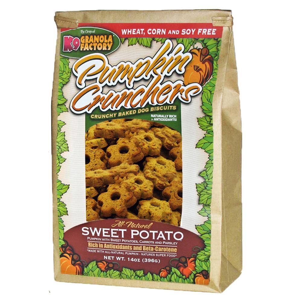 K9 Granola Factory Pumpkin Crunchers Dog Biscuits - Sweet Potato , 14oz