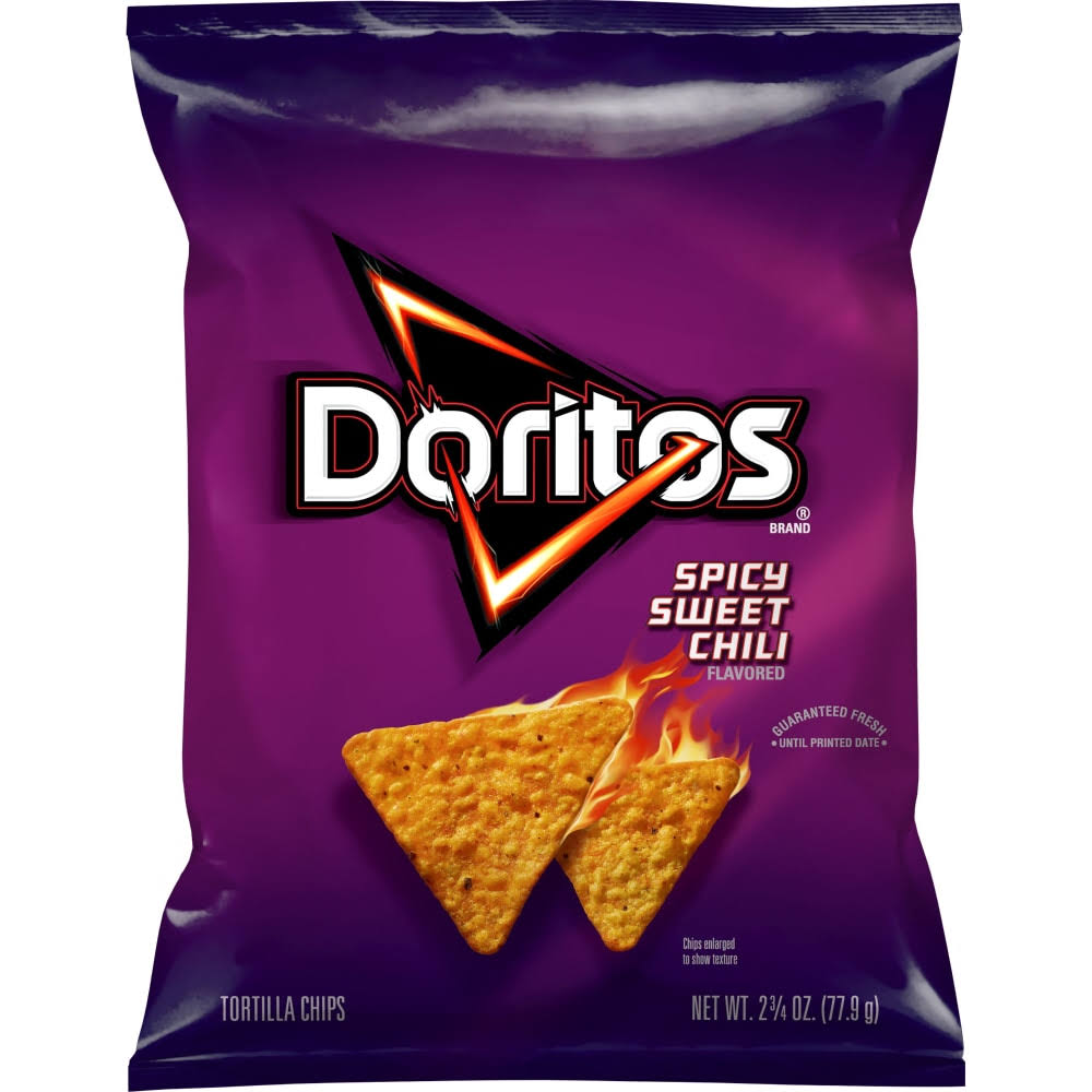 Doritos Tortilla Chips, Spicy Sweet Chili Flavored - 2.75 oz