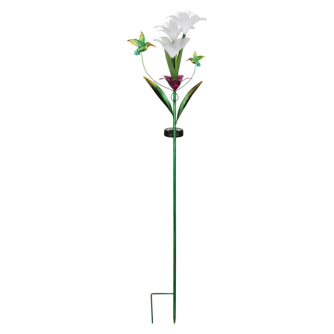 Regal Art & Gift Fantasy Flower Solar Stake - Lily - Multi - Metal