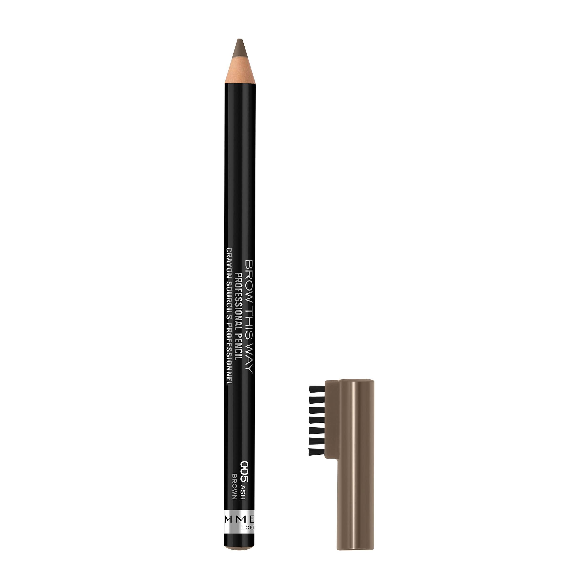 Rimmel Brow This Way Professional Pencil - 005 Ash Brown Size 1.40g