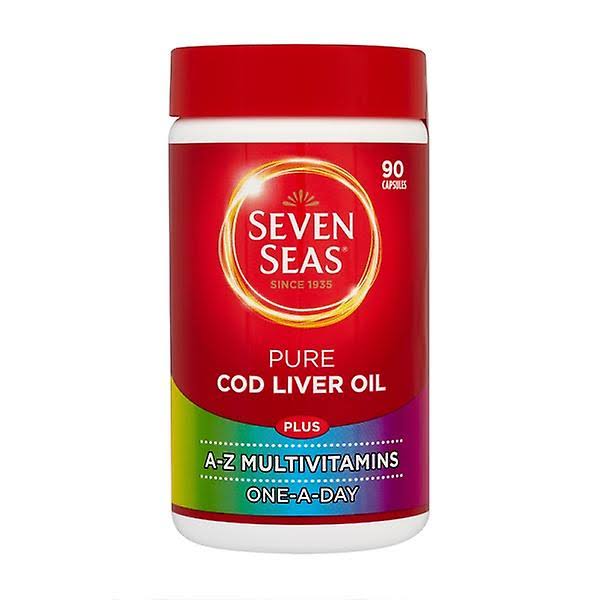 Seven Seas Cod Liver Oil Omega 3 Fish Oil Plus Multivitamins - 90 Capsules