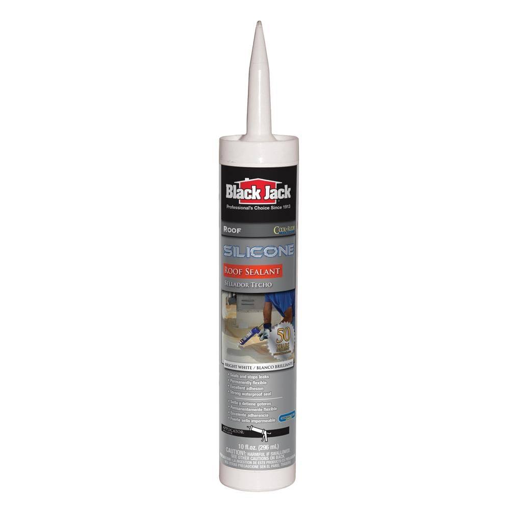 Black Jack 5586-1-61 10 oz Silicone Roof Sealant Bright White - Pack of 12