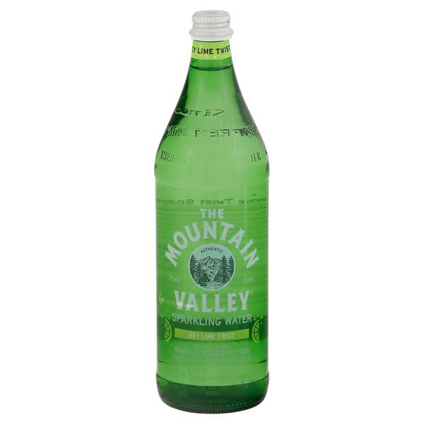 The Mountain Valley Sparkling Water, Key Lime Twist, Pure Fine - 33.8 fl oz one liter