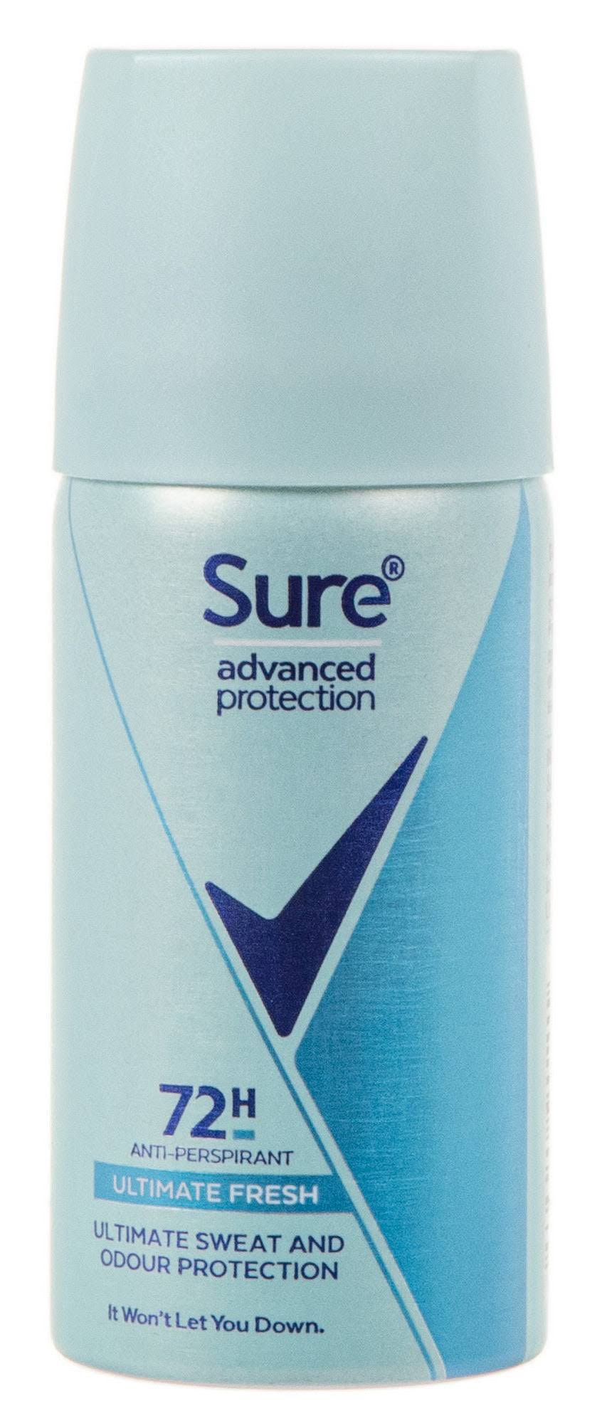 8 x 35ml Sure Women Advanced Protection Ultimate Fresh Deodorant Spray