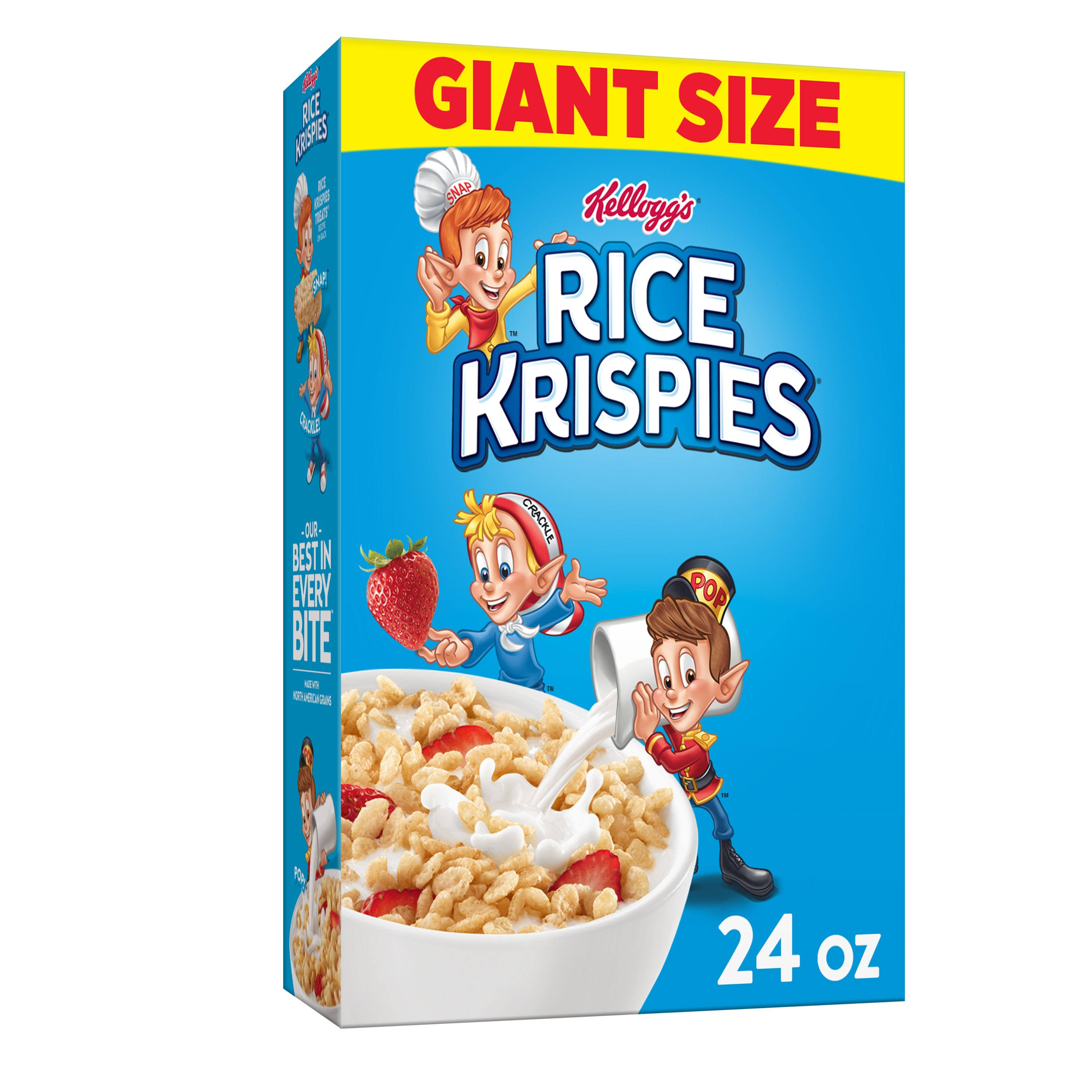 Rice Krispies Rice Krispies Cereal, Giant Size - 24 oz