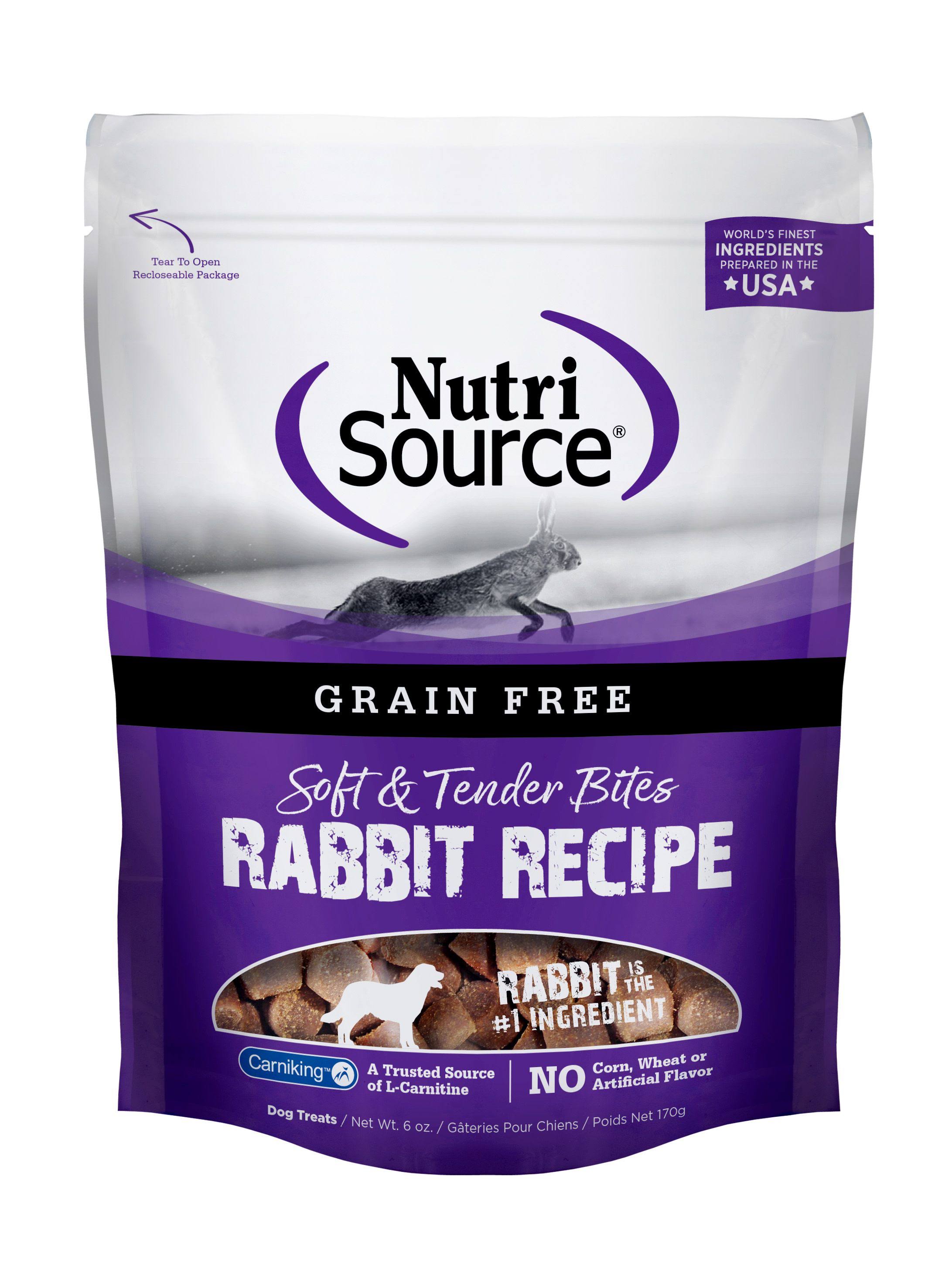 Nutrisource Grain-Free Rabbit Bites Dry Dog Treats 6 oz