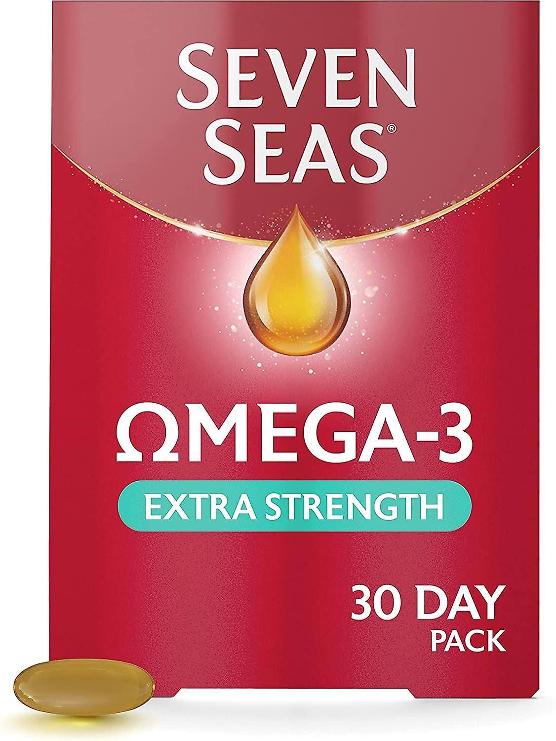 Seven Seas Omega 3 Fish Oil Extra Strength with Vitamin D - 30 Capsules