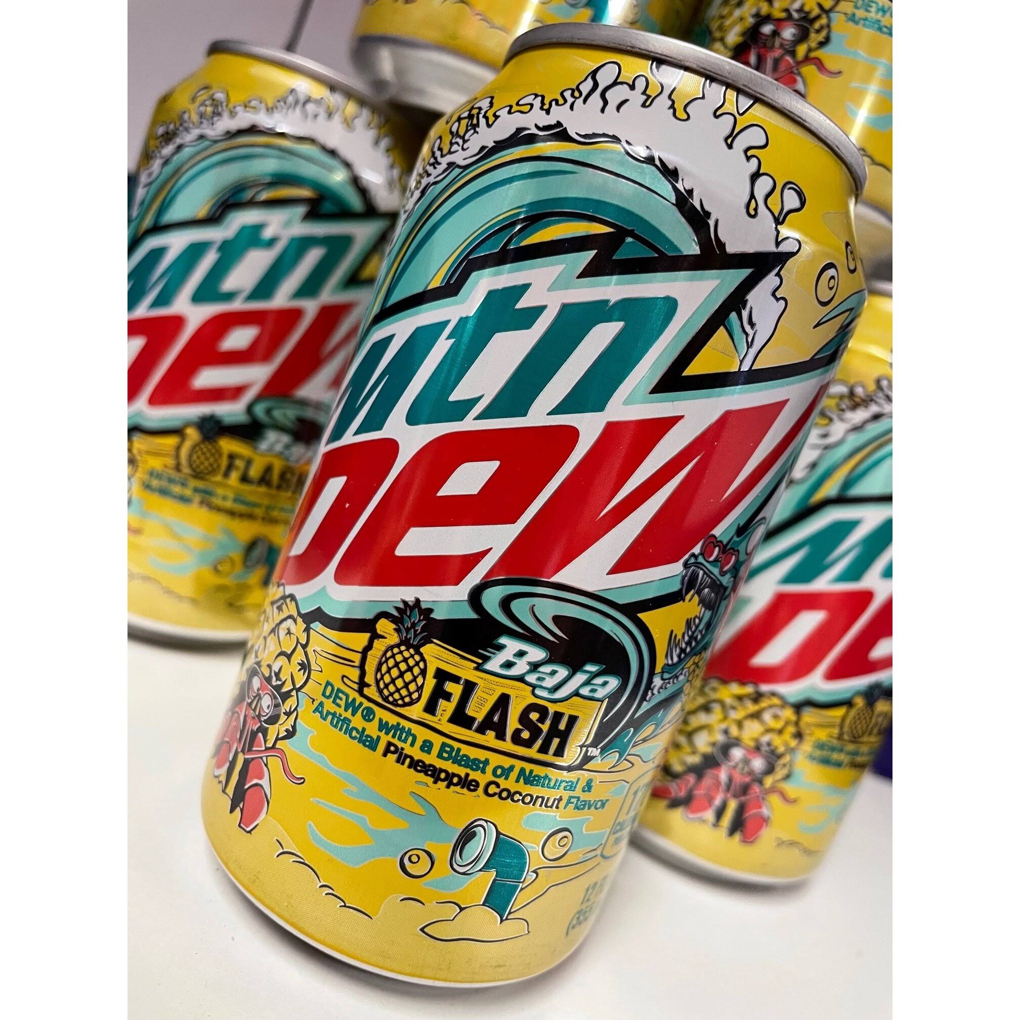 Mountain Dew Baja Flash Soda Can (355ml)