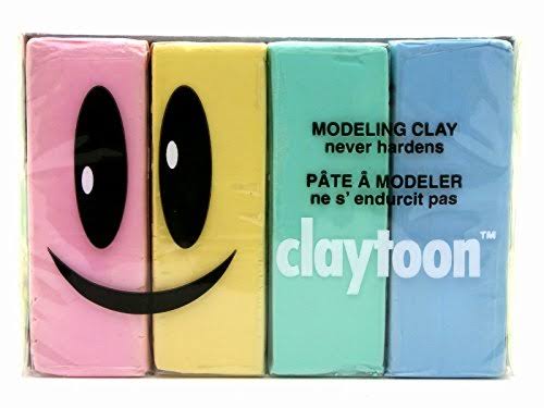 Van Aken Plastalina Modeling Clay - Pastel, 4 Color Set, 1lbs