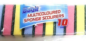 Multicoloured Sponge Scourers