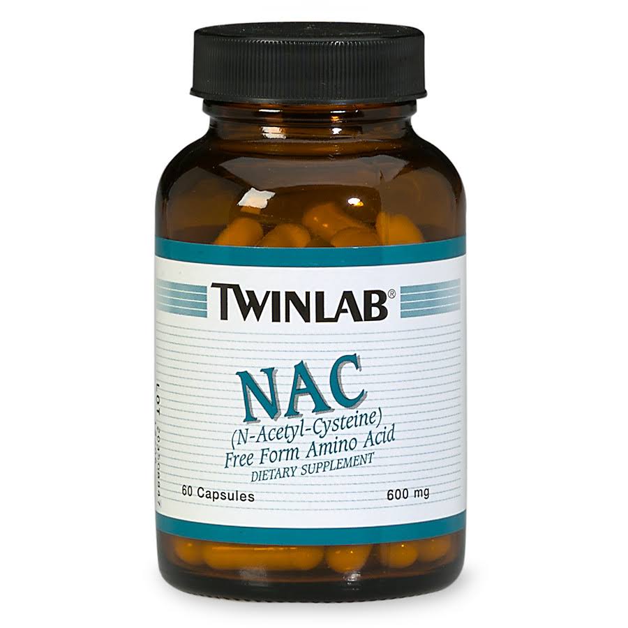 Twinlab NAC N-Acetyl Cysteine Capsules - 600mg, x60