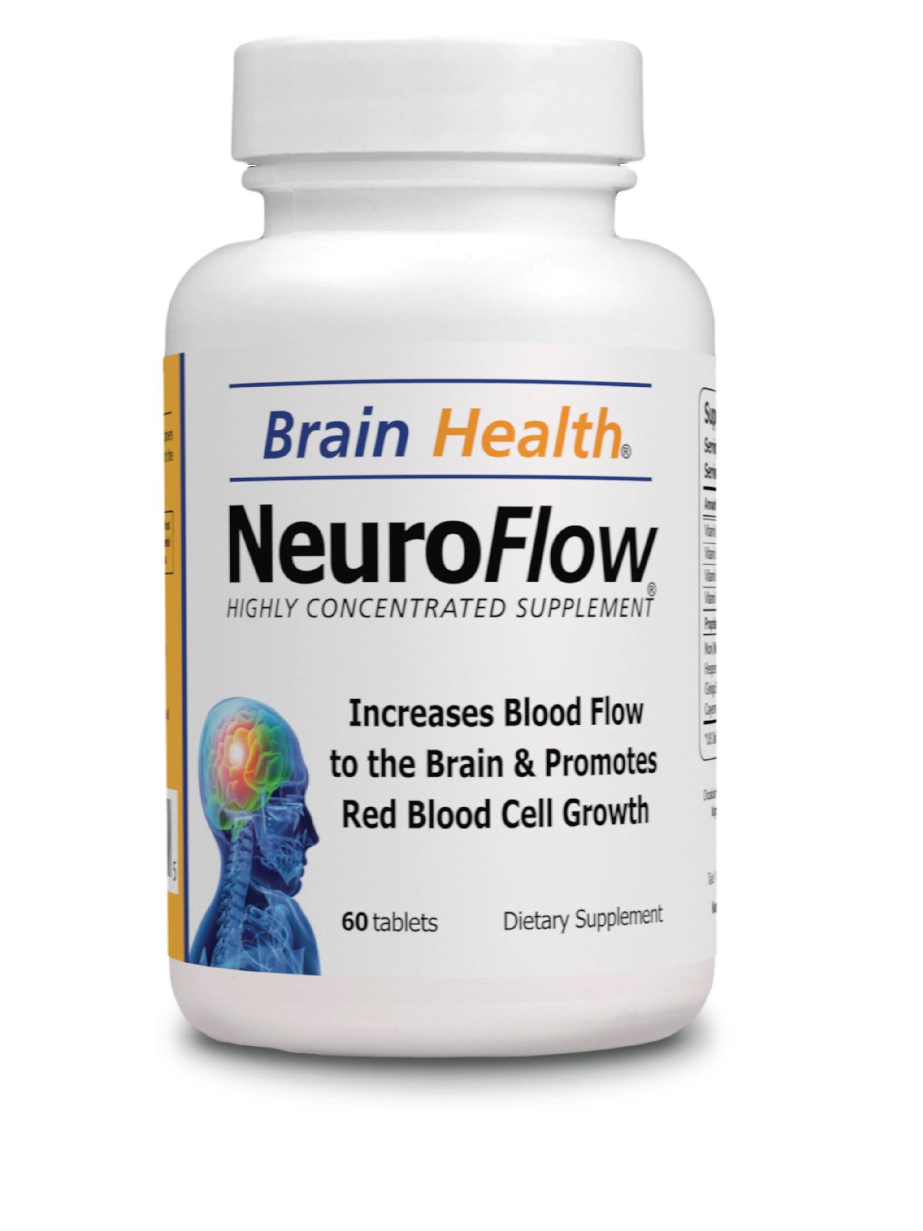 Neuro Flow - Oxygenates Your Brain - Brain Health 60 Tablets - Highly