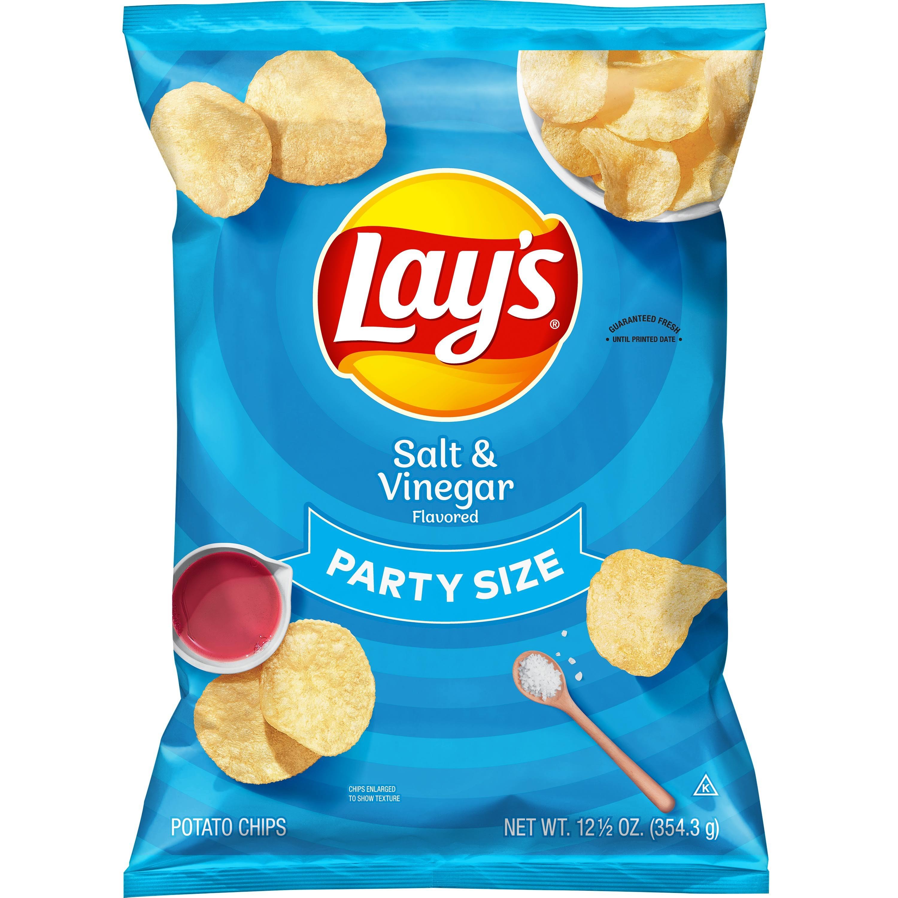 Lay's Party Size Salt & Vinegar Potato Chips 12.5oz