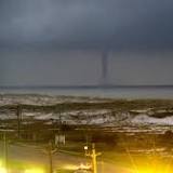 'Watch out for flying fish!' Massive waterspout recorded looming off Destin, Florida