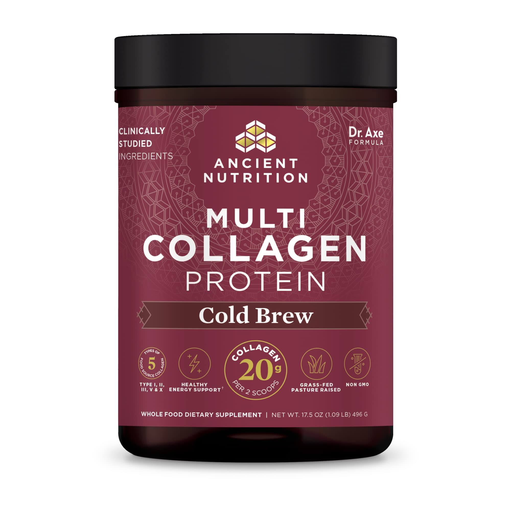 Ancient Nutrition - Multi Collagen Protein Powder, Cold Brew Collagen