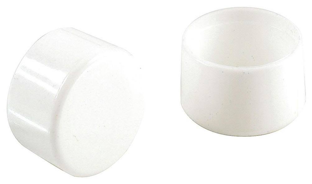 Shepherd Hardware Plastic Round Leg Tip - White, 1", 4pk