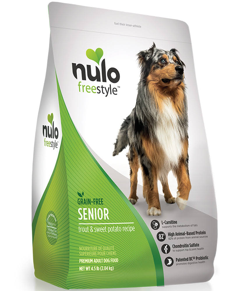 Nulo Senior Dog Food - Trout and Sweet Potato Recipe, 11lbs