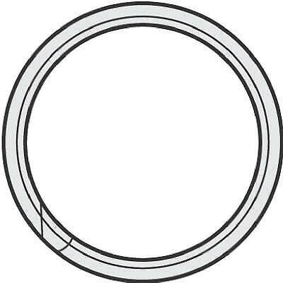 Split Key Ring, 3/4", 100 Pk., Hy-Ko, KB103