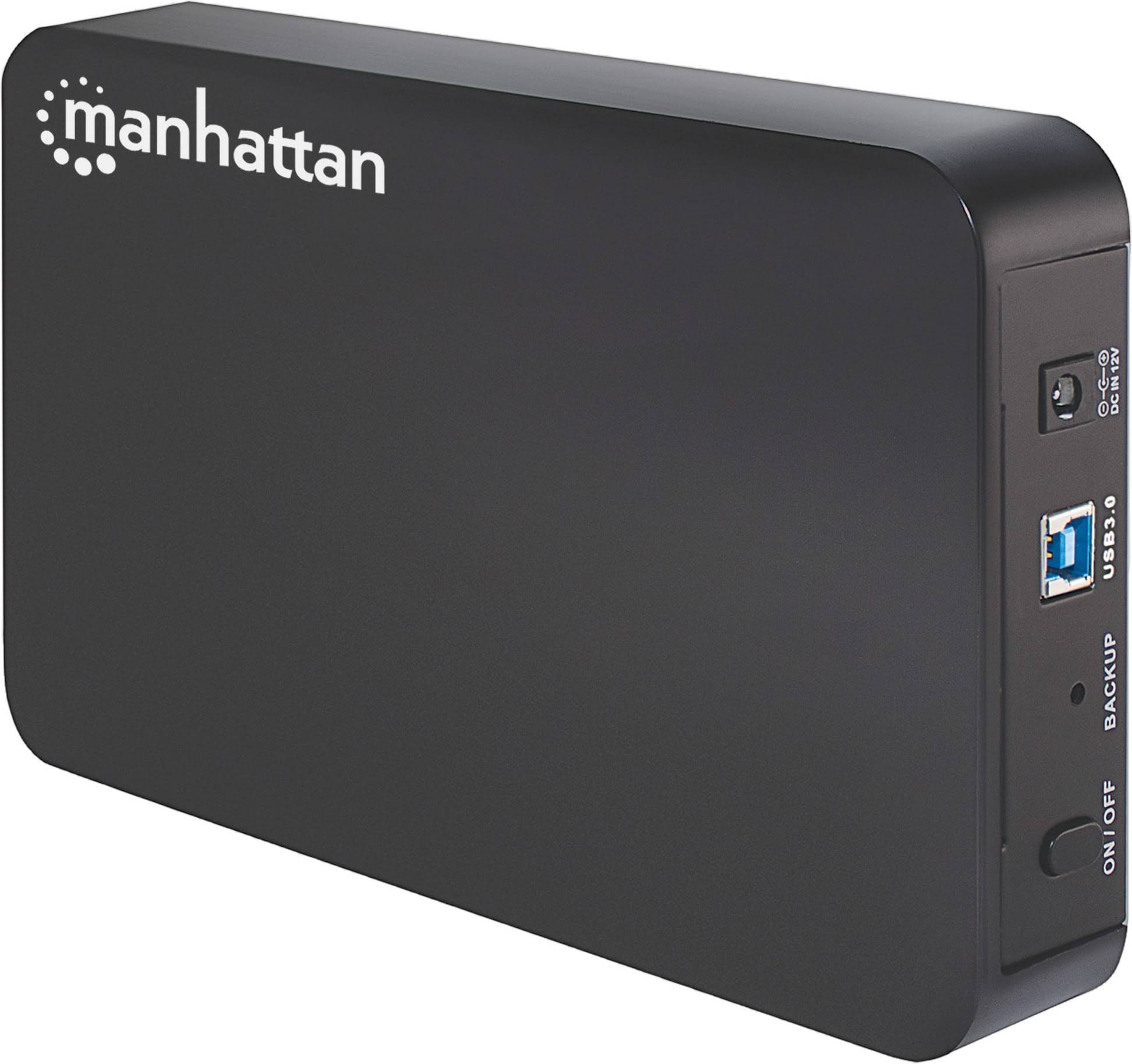 Manhattan SuperSpeed USB SATA Drive Enclosure - Black