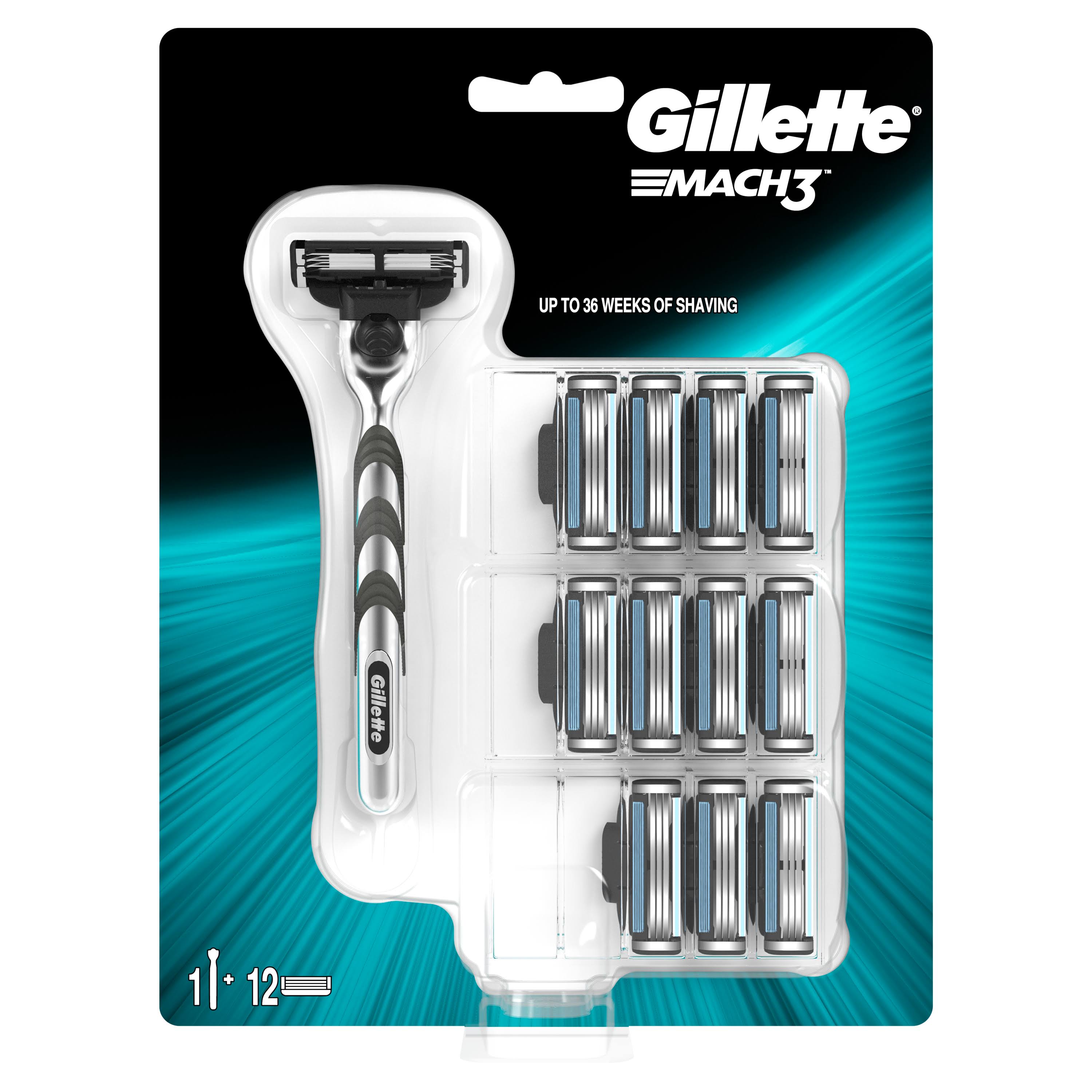 Gillette Mach3 Men's Razor - 11 Blades