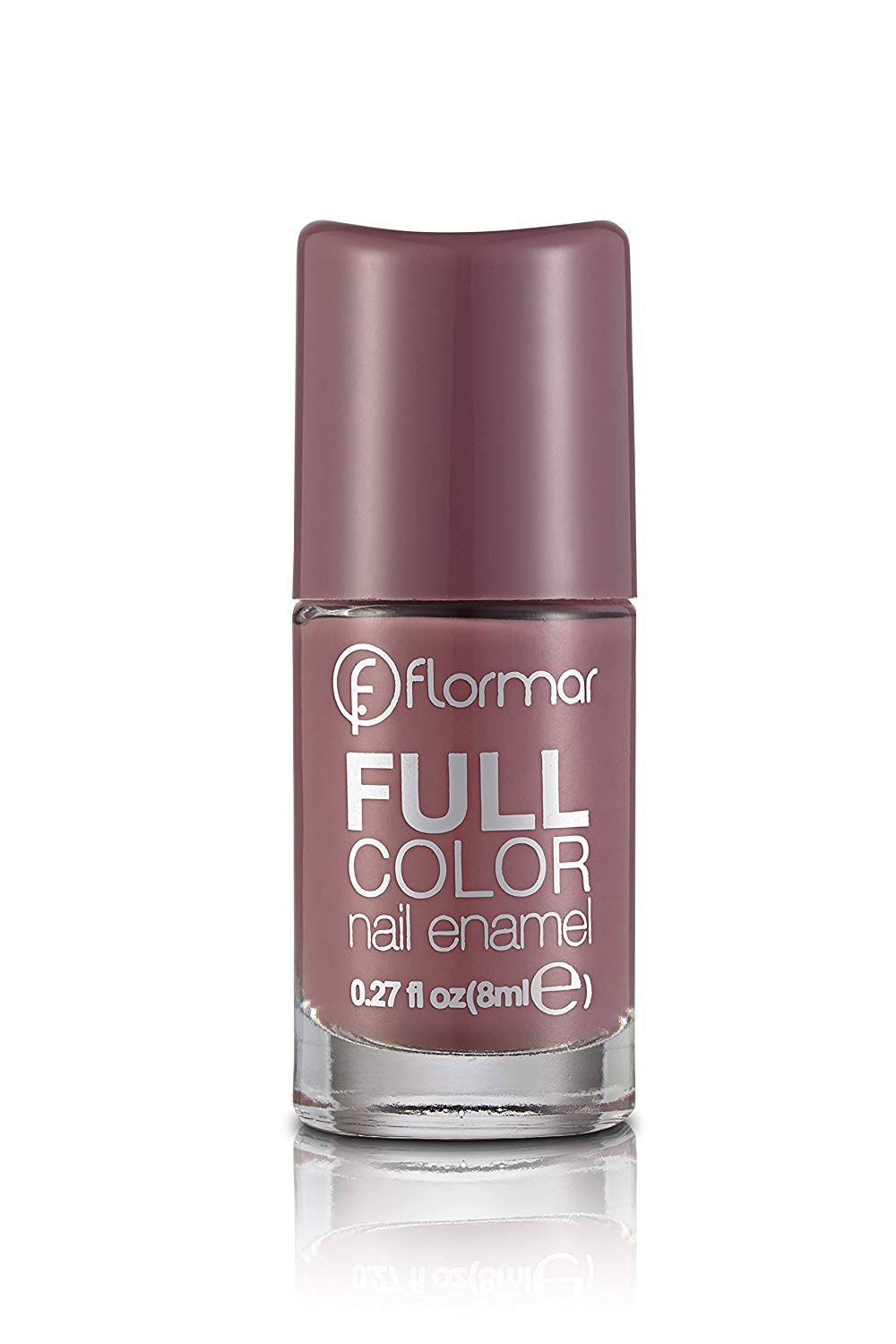 Flormar Full Color Nail Enamel - Berry Brown, 8ml