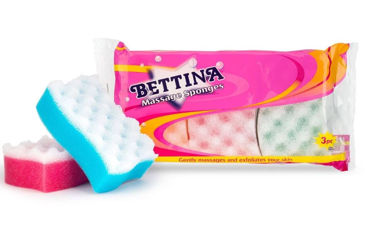Bettina Massage Sponges 3 Pack (En;Es;Fr;It;De)