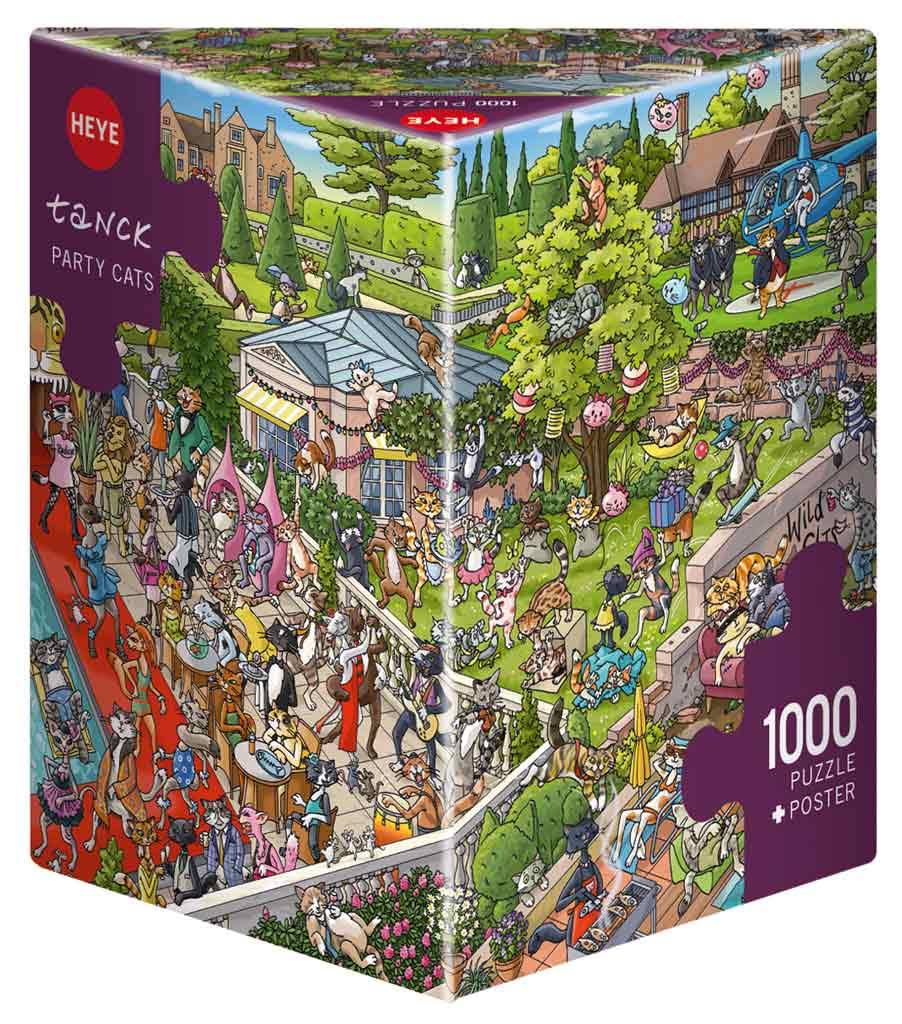 NEW Heye Jigsaw Puzzle Game 1000 Pieces Tiles Dreaming "Kitty Cats" 