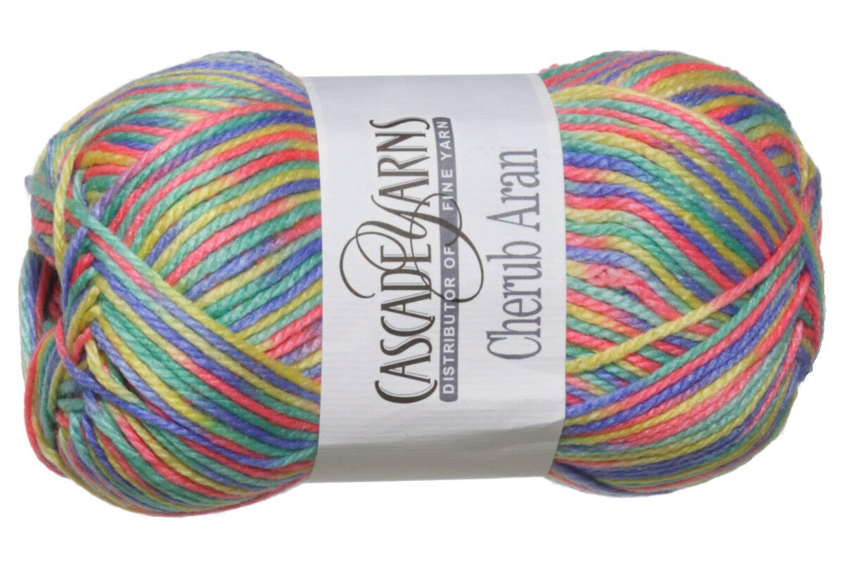 Cascade Cherub Aran Yarn - 505 Multi Rainbow Brights