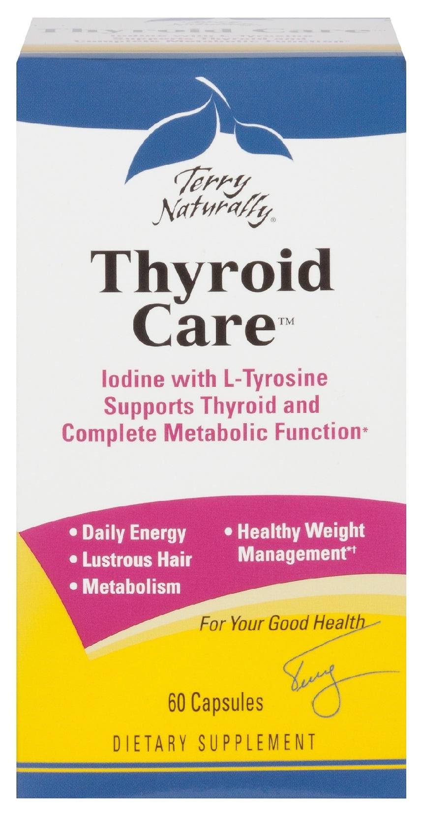 Terry Naturally Thyroid Care Dietary Supplement - 60 Capsules