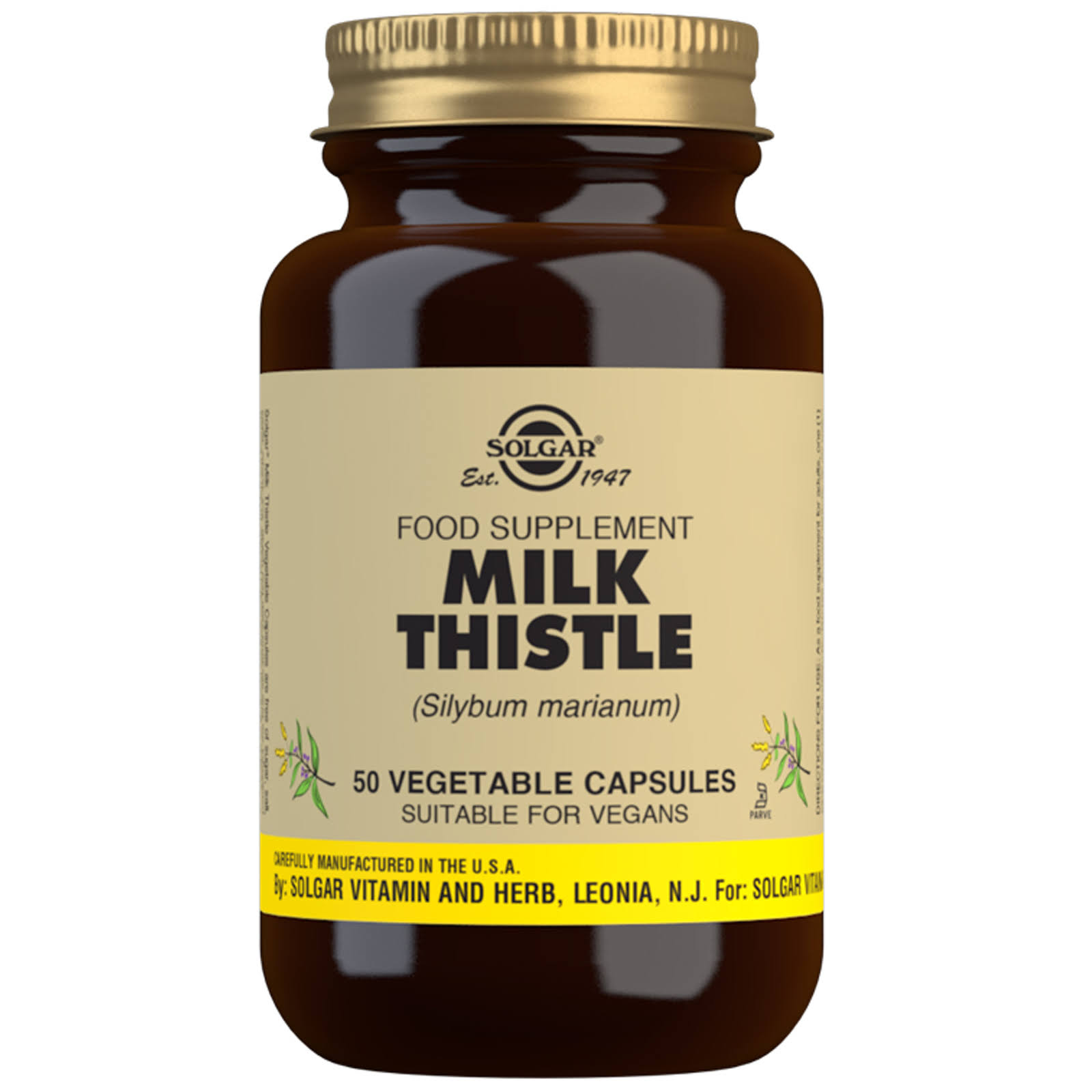 Solgar Milk Thistle - 50 Capsules