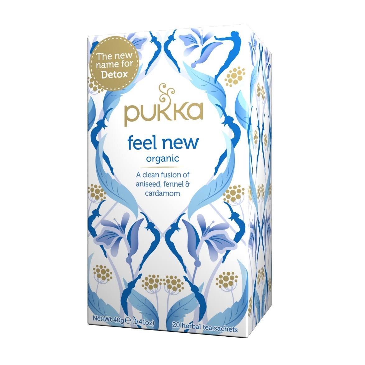 Pukka Organic Feel New Herbal Tea Sachets - 20pk, 40g
