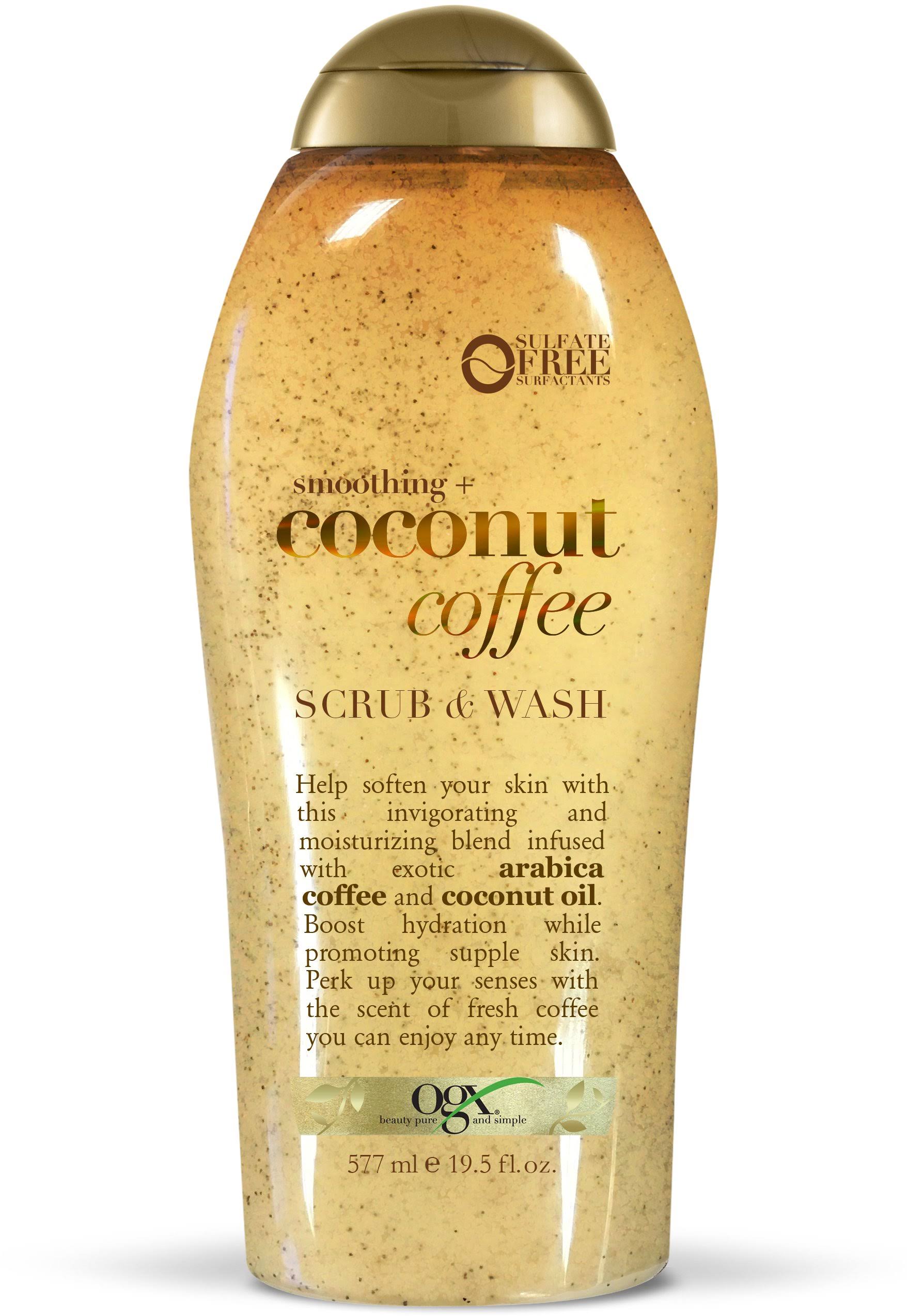 OGX Coconut Coffee Scrub Body Wash - 19.5oz