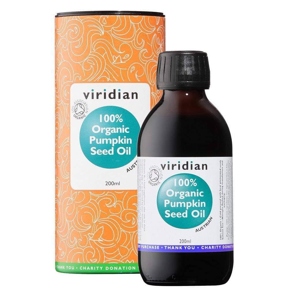 Viridian 100% Organic Pumpkin Seed Oil - 200ml