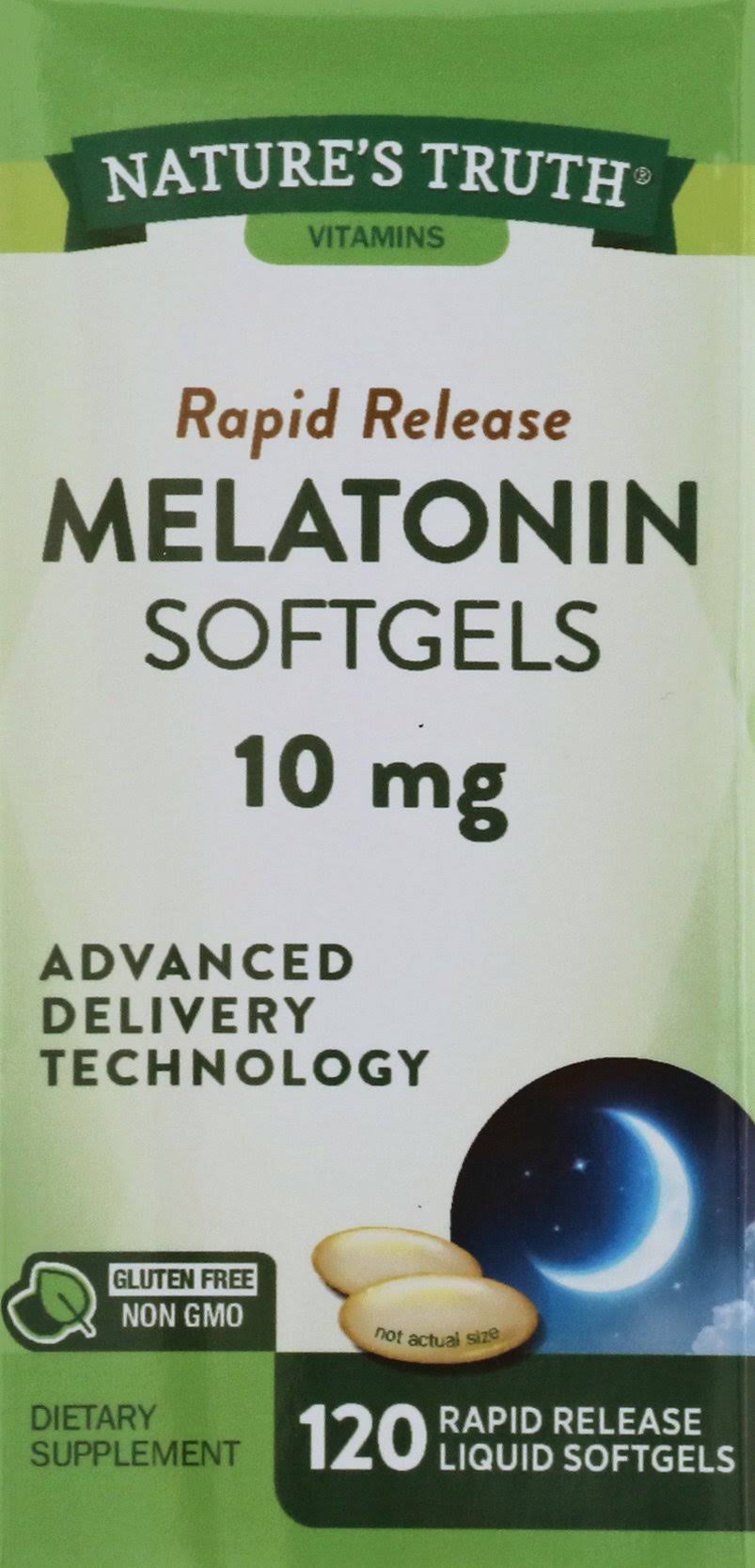 Nature's Truth Melatonin 10 mg Rapid Release Softgels 120 ct