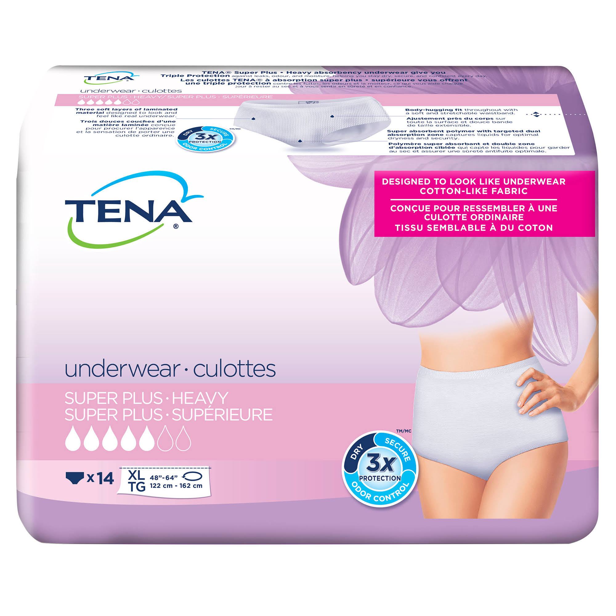 Tena Women's Heavy Protection Underwear - X-Large