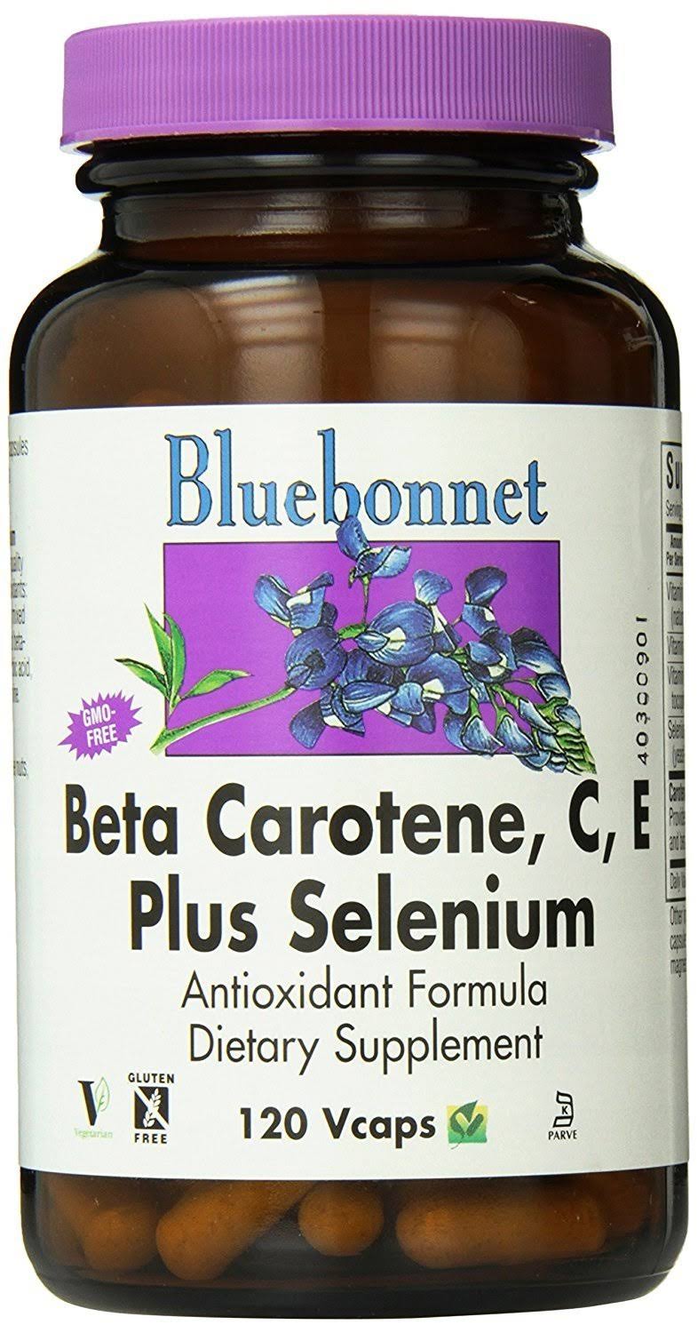 Bluebonnet Beta Carotene C and E Plus Selenium Supplements - 120ct