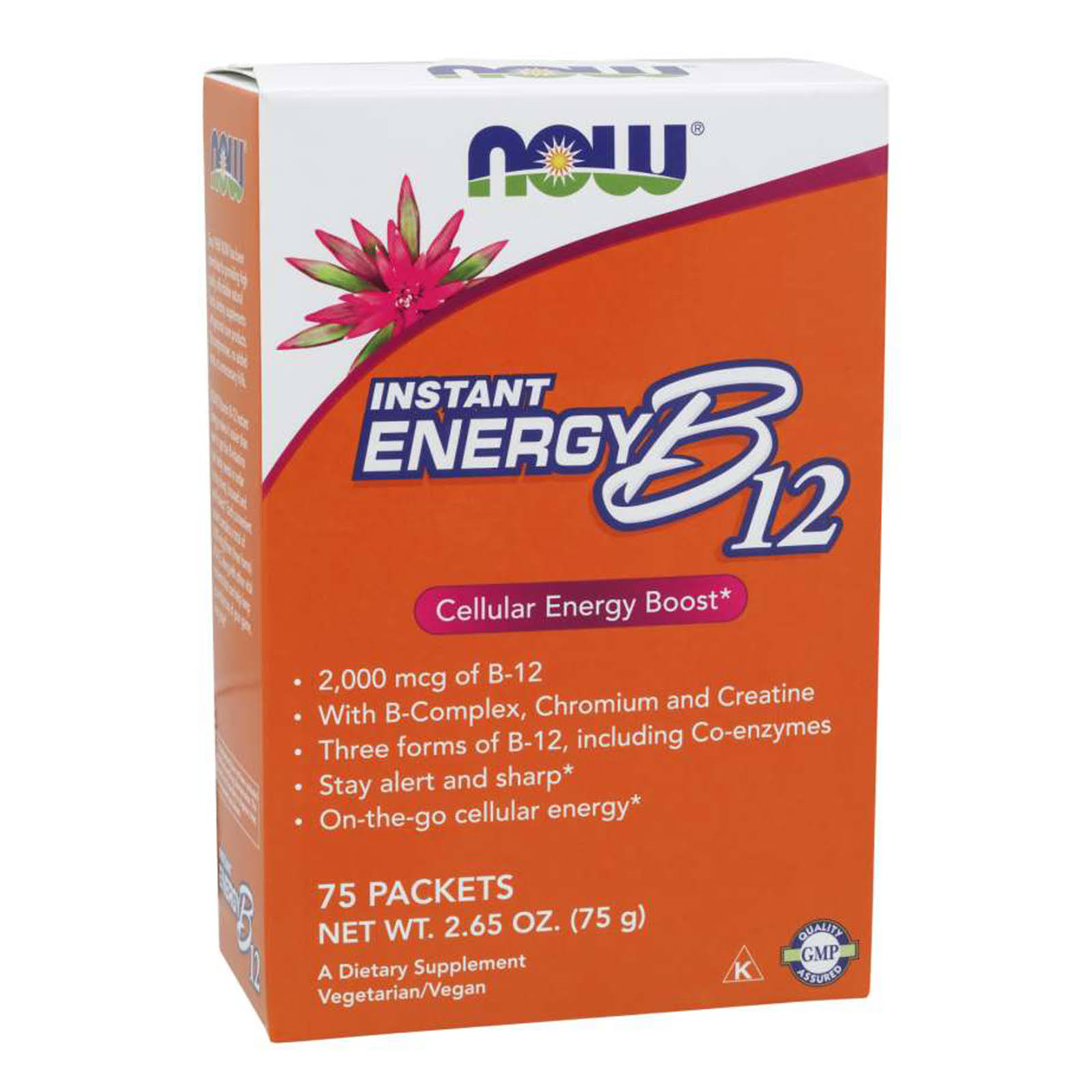 Now Foods Instant Energy B-12 Instant Energy - 75 Packets, 75g