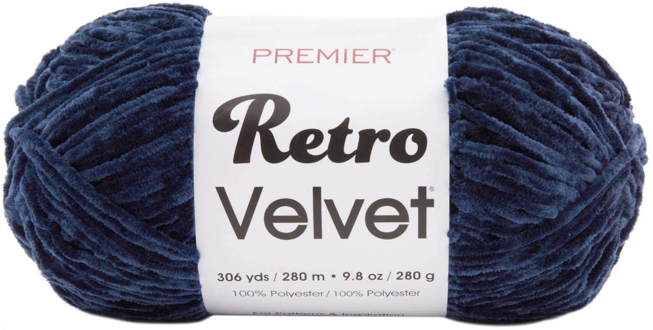 Premier Yarns Retro Velvet Yarn - Navy 280g*