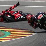 Hot and heavy MotoGP qualifying session in Germany