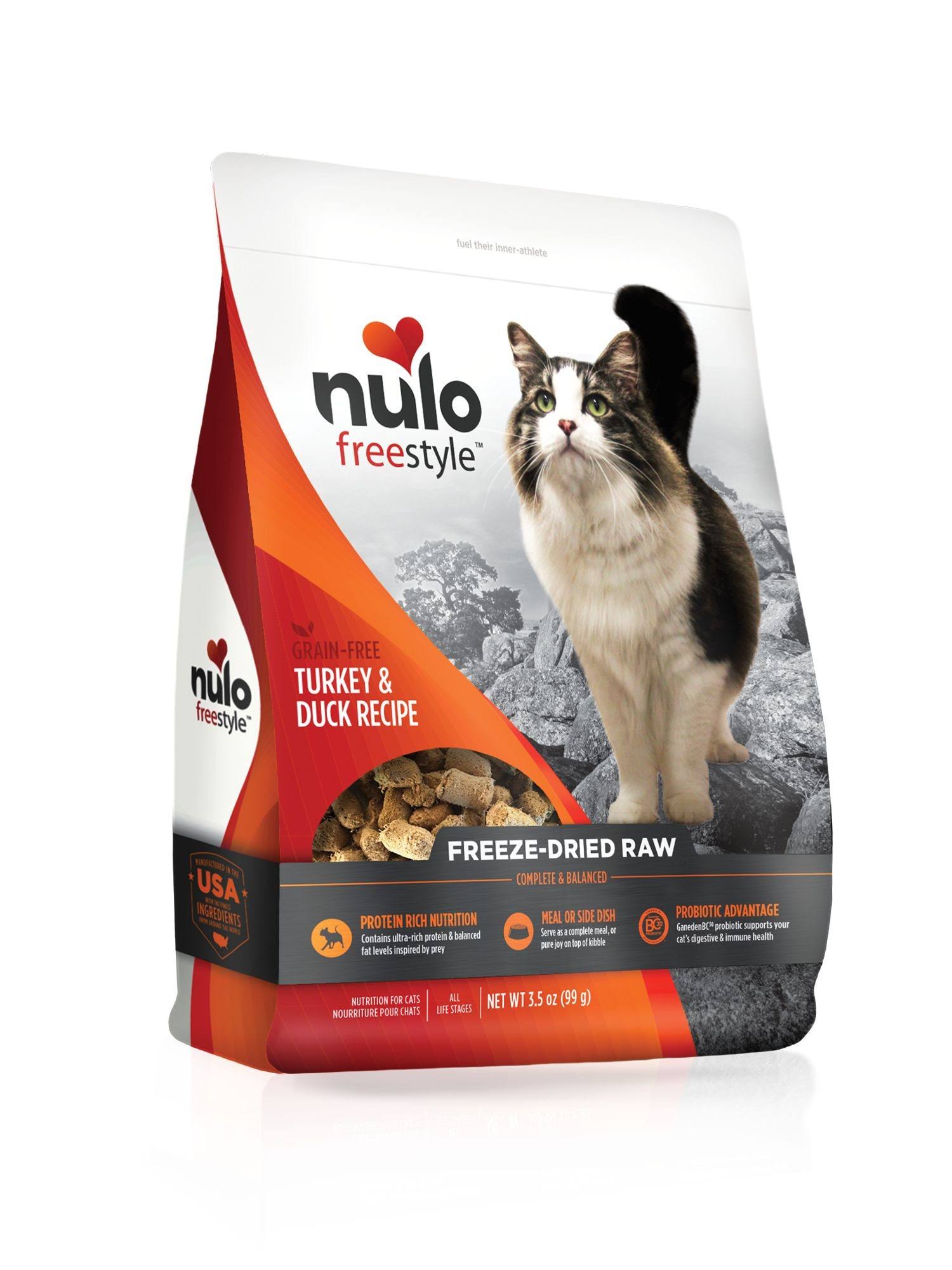Nulo Freestyle Freeze-Dried Raw Cat Food - Turkey & Duck - 3.5 oz