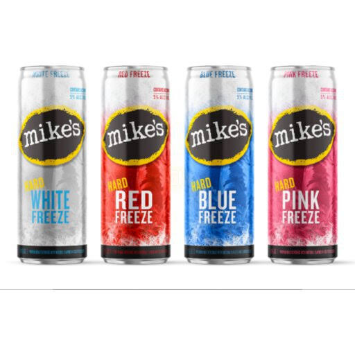 Mike's Hard Freeze Malt Beverage, Premium, Blue/Red/White/Pink - 12 pack, 12 fl oz cans