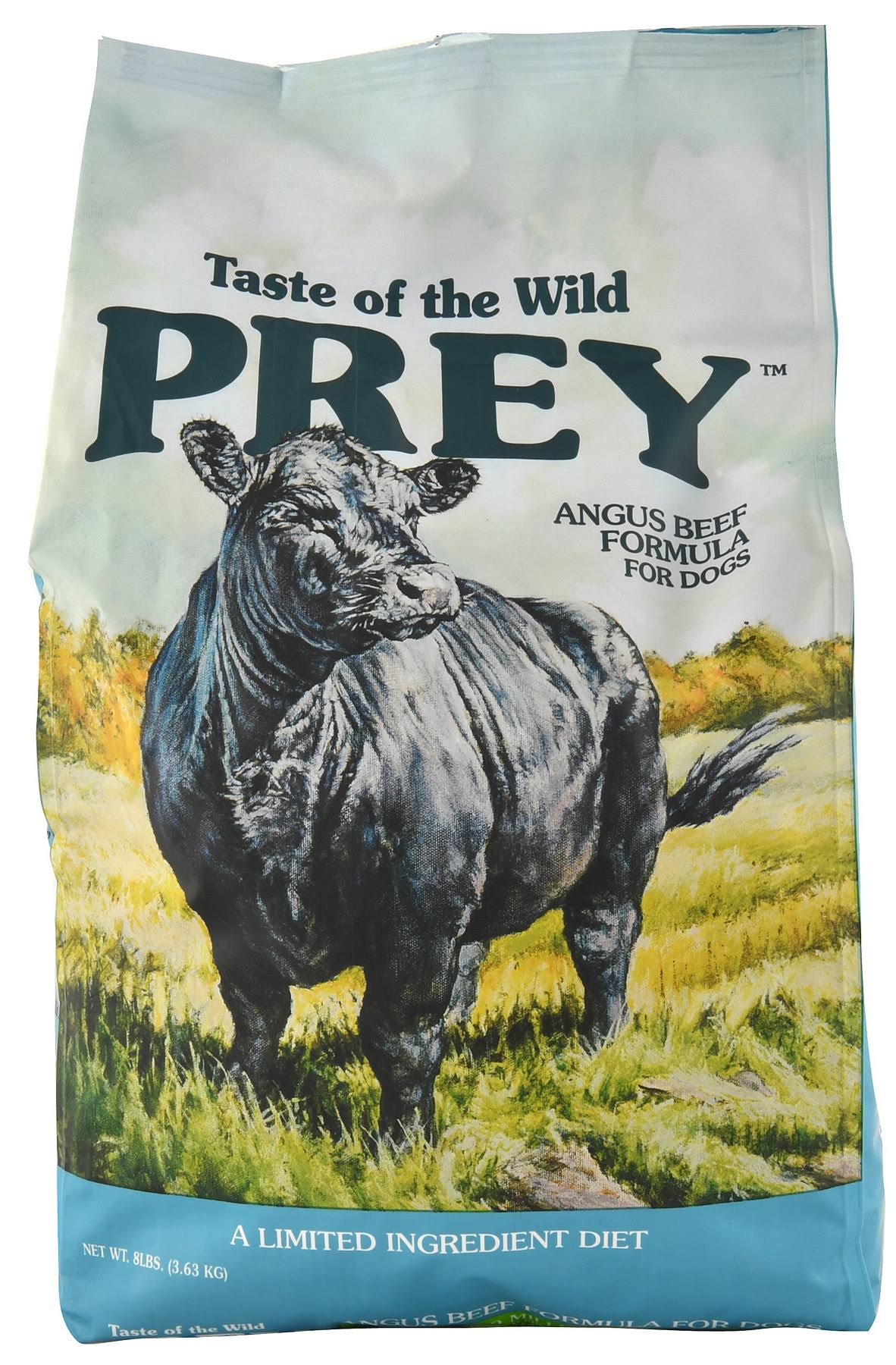 Taste of The Wild Prey Angus Beef Dry Dog Food - 8lb