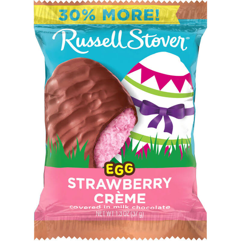 Russell Stover Milk Chocolate Strawberry Cream Egg - 1.3 oz